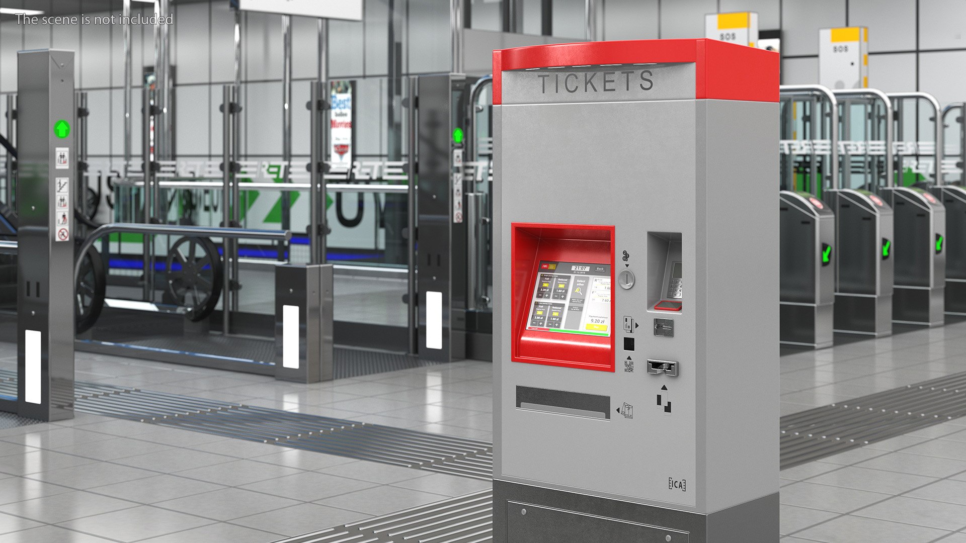 Ticket Vending Machine Grey ICA Traffic Model - TurboSquid 2270640