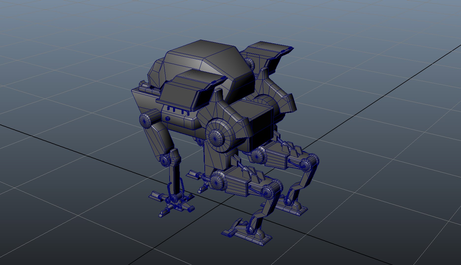 4-legged mech 3D model - TurboSquid 1271304