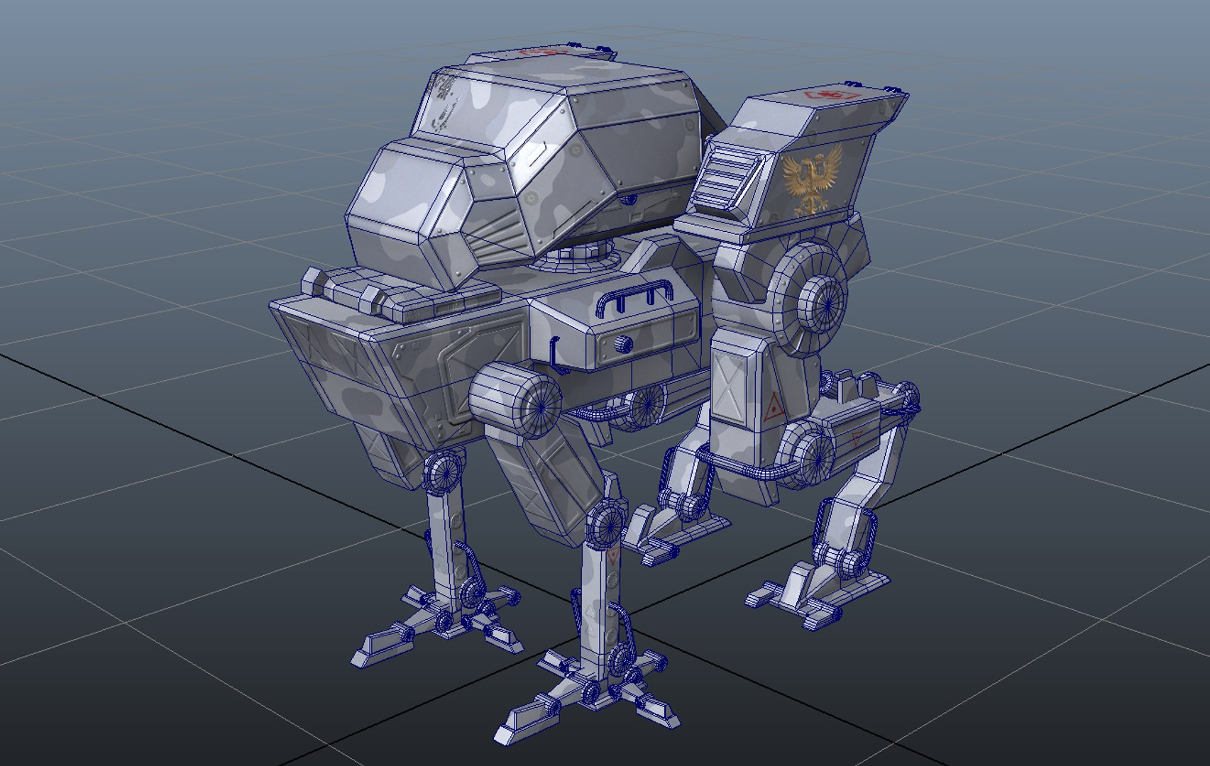 4-legged mech 3D model - TurboSquid 1271304