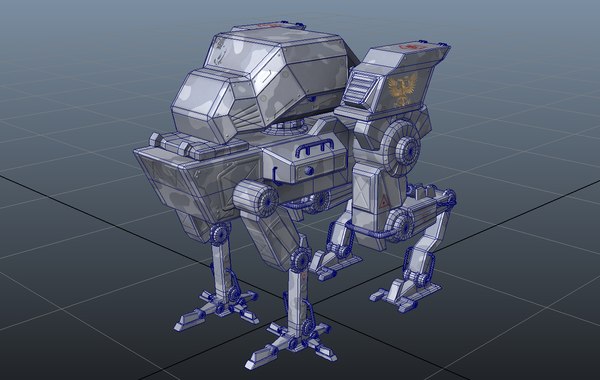 4-legged Mech 3d Model - Turbosquid 1271304