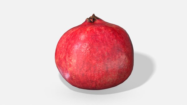 3D fruit pomegranate - photoscanned