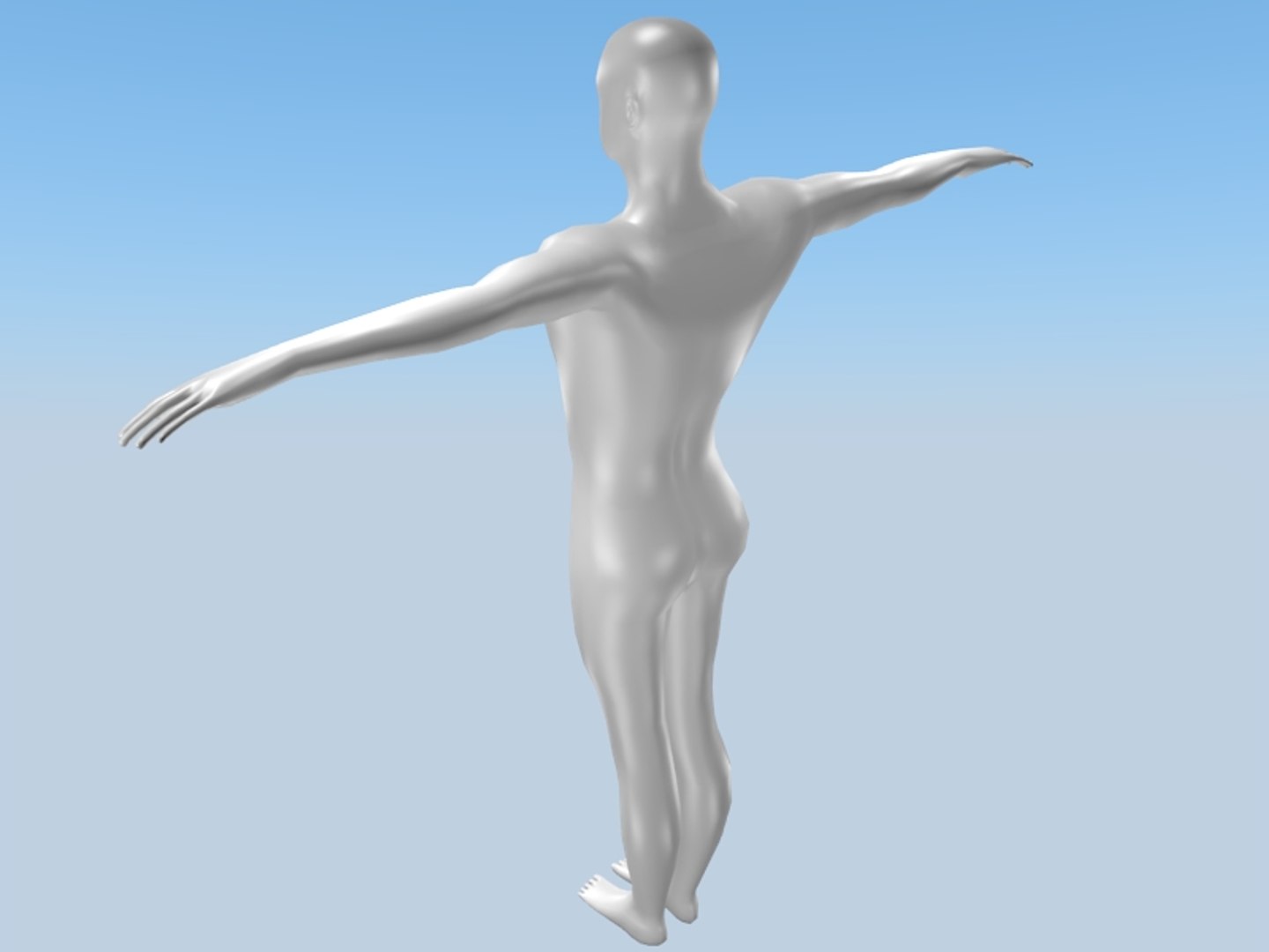 Low-poly Human Texturing 3d Model