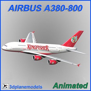 airbus a380-800 3d model