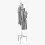 Coat Rack Bedroom Iron 3D model