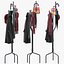 Coat Rack Bedroom Iron 3D model