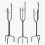Coat Rack Bedroom Iron 3D model