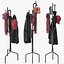 Coat Rack Bedroom Iron 3D model