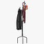 Coat Rack Bedroom Iron 3D model