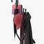 Coat Rack Bedroom Iron 3D model