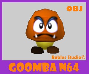 goomba mario 64 obj free