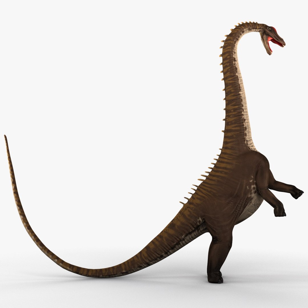 3d model diplodocus pose 2