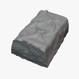 Snickers Chocolate Bar Cut 02 - For 3D Print 3D model