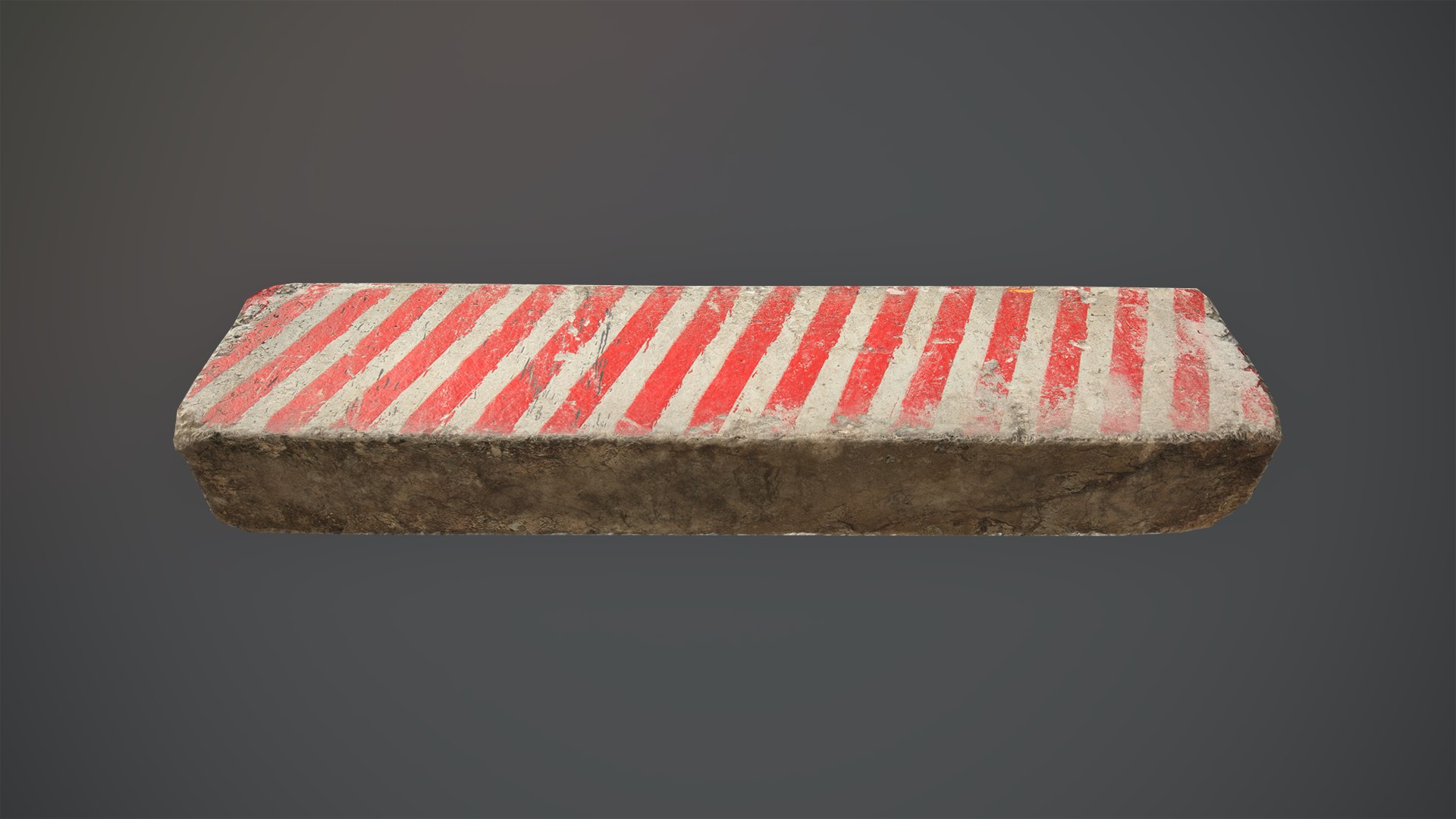 Concrete Roadblock Barrier 3D Model - TurboSquid 1346800