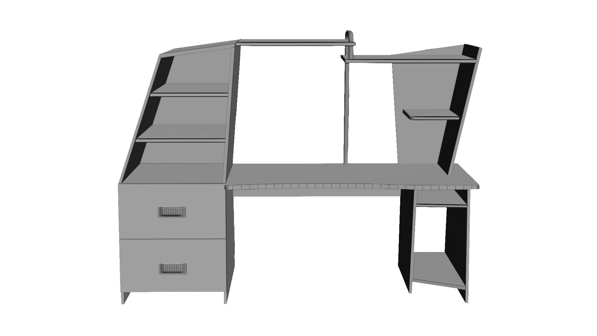 Computer Desk 3D Model - TurboSquid 1782963