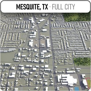 3D mesquite surrounding -