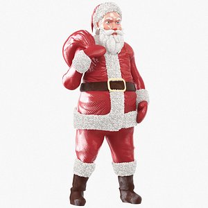 Santa Claus plastic toy model