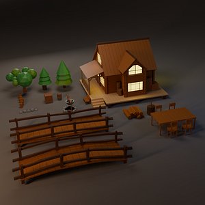 Wooden House and Assets