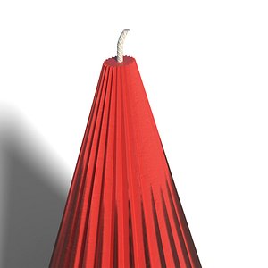 Fancy Red Candle 3D