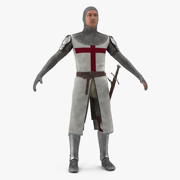 3d Crusader Knight Model