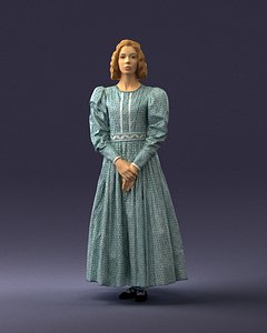 3D model woman dress