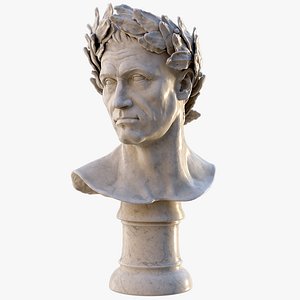 caesar bust statue 3D model