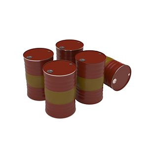 Metallic Barrel 3D Model