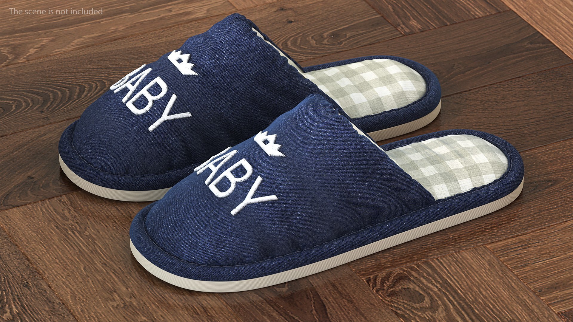 Kids Home Slippers 3D model preview