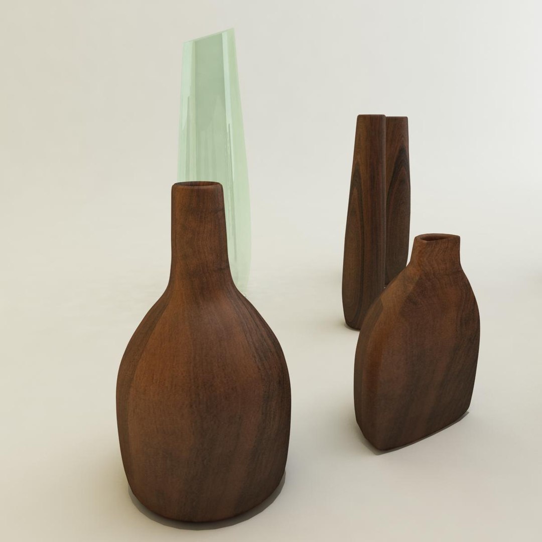 3d decorative vases model