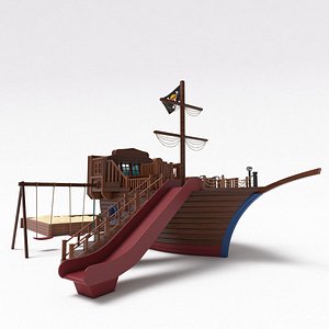pirate ship playground 3D