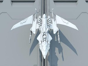 Futuristic Space Superiority Fighter Xcalon XA-1
