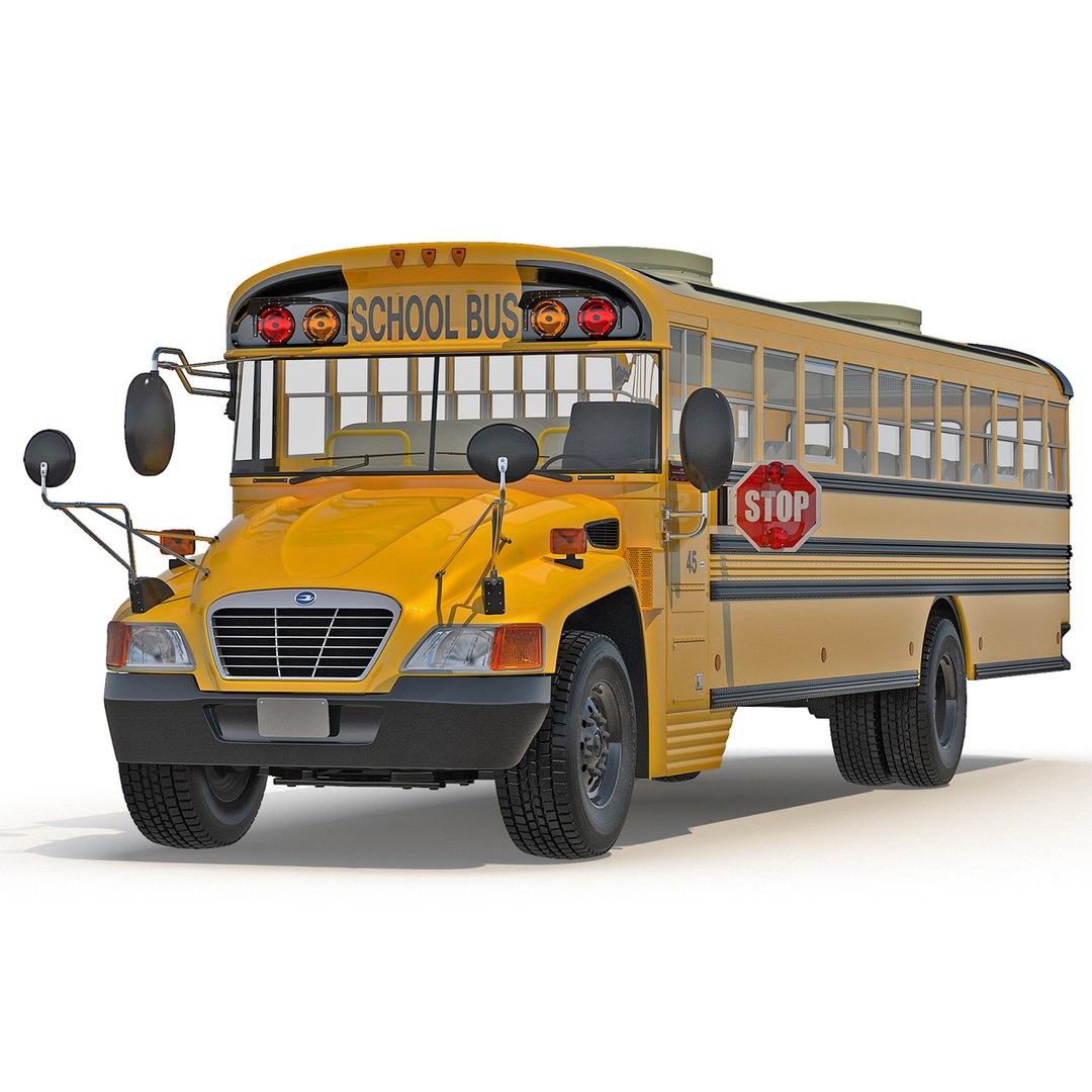 School Bus 2 3D model preview
