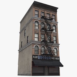 Manhattan Building 13 - 8K PBR Textures 3D model