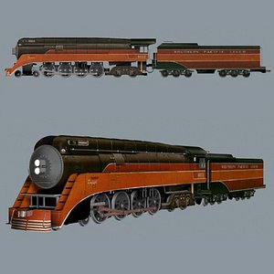 3d model train engine