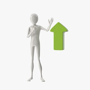 3d stickman pose model