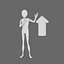 Stickman Pose Show Up