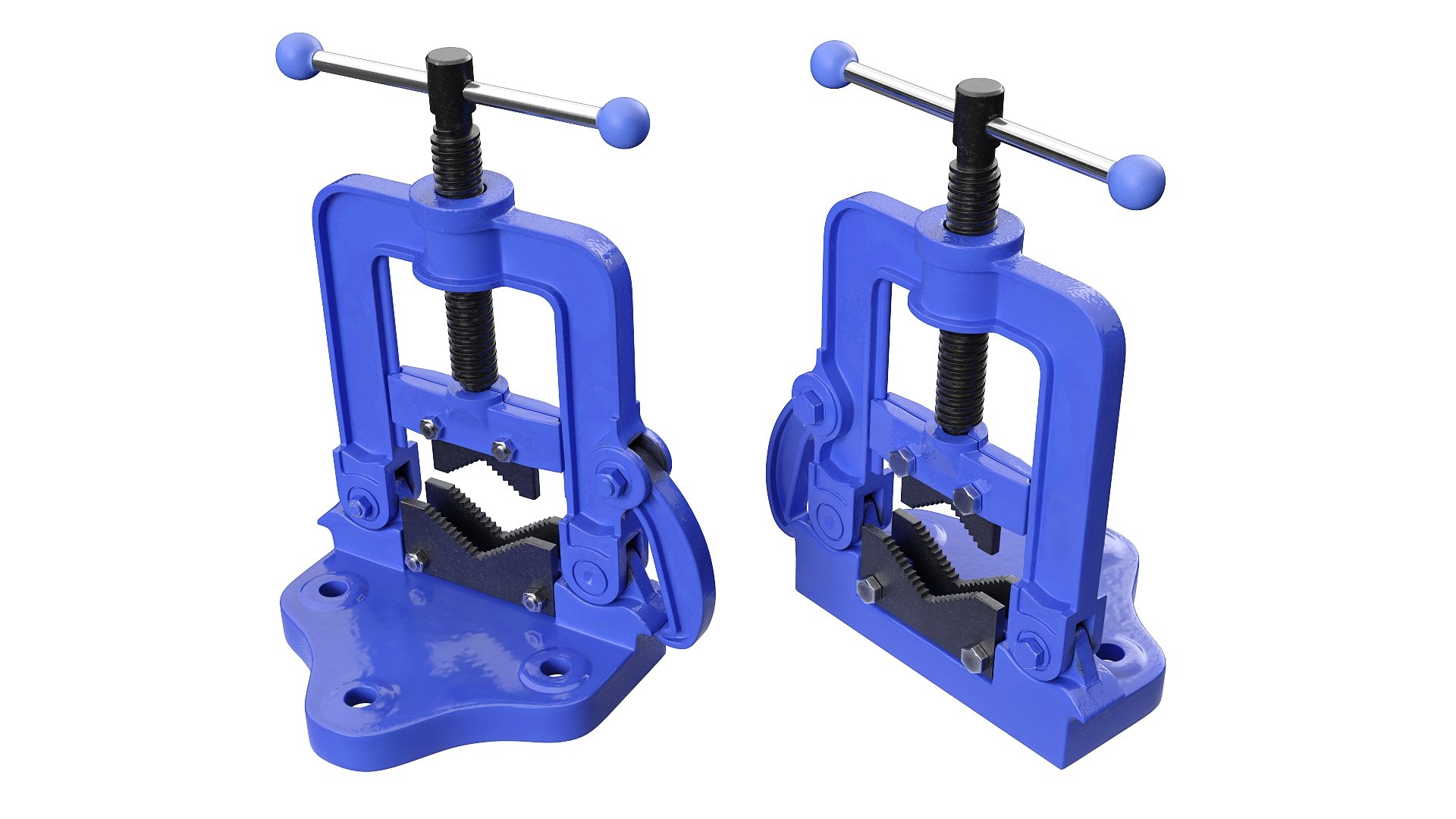 3D Blue Pipe Vise New - TurboSquid 2396156