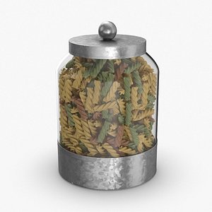 3D glass food canisters -