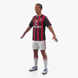 soccer football player milan 3D