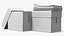 Printed Document Stacks with Storage Boxes