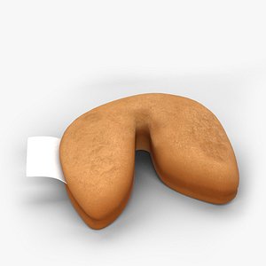 3d model fortune cookie