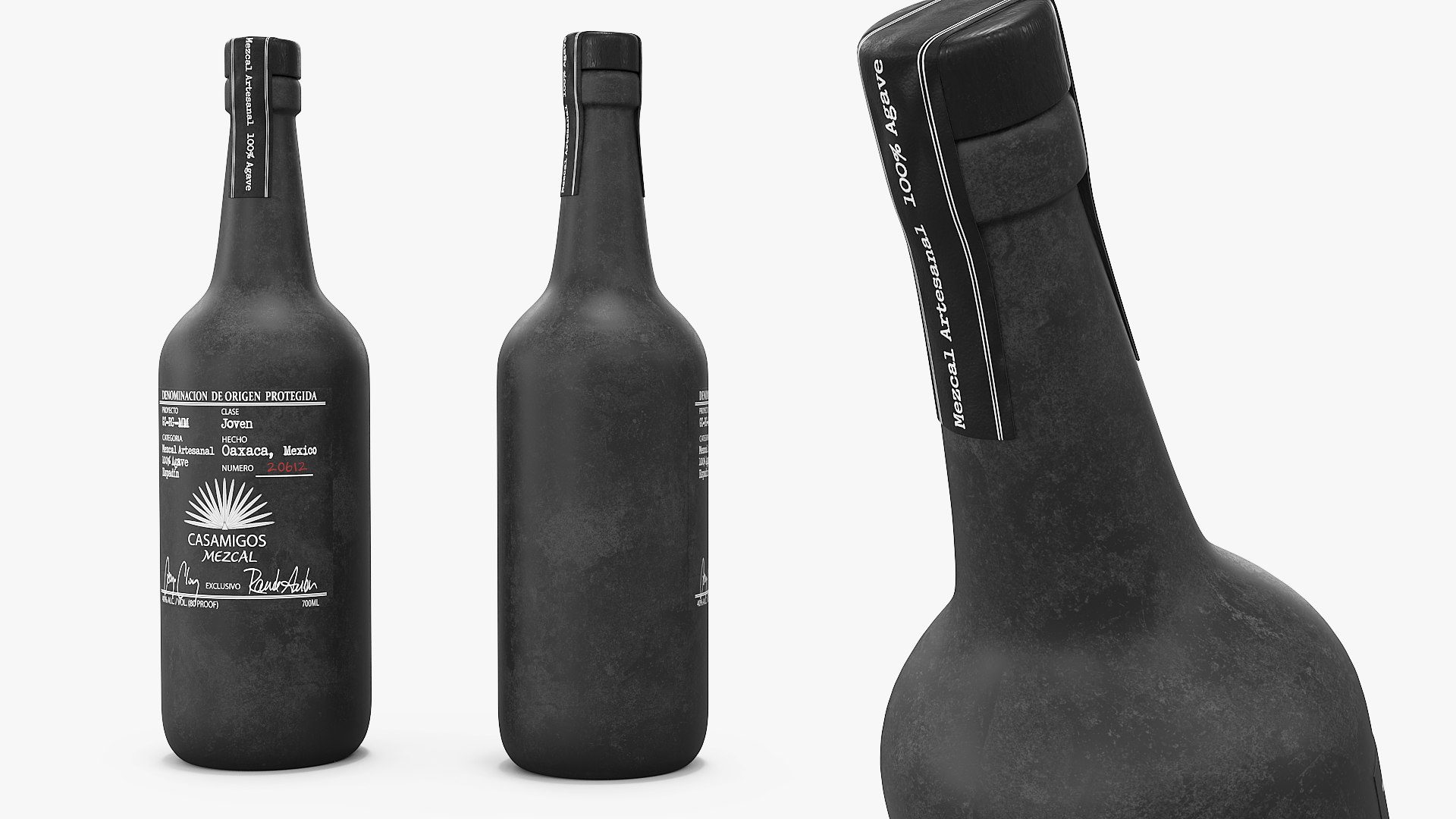 Casamigos Artesanal Mezcal 700ml 3D model preview