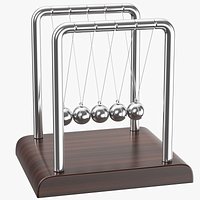 Newton Cradle Pendulum Balance Balls 3D Model