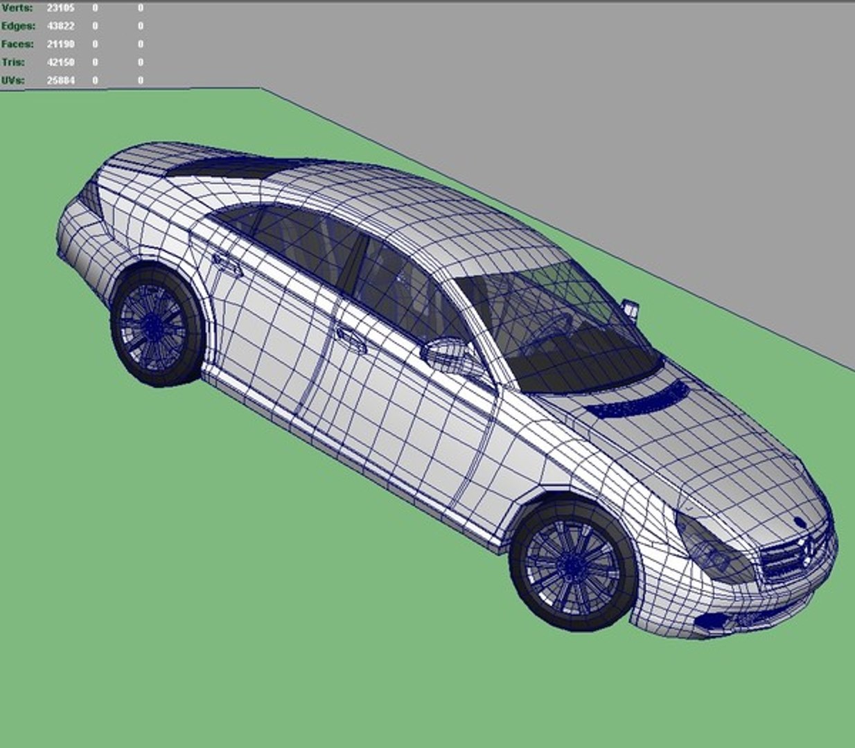 Mercedes Cls 500 3d Model