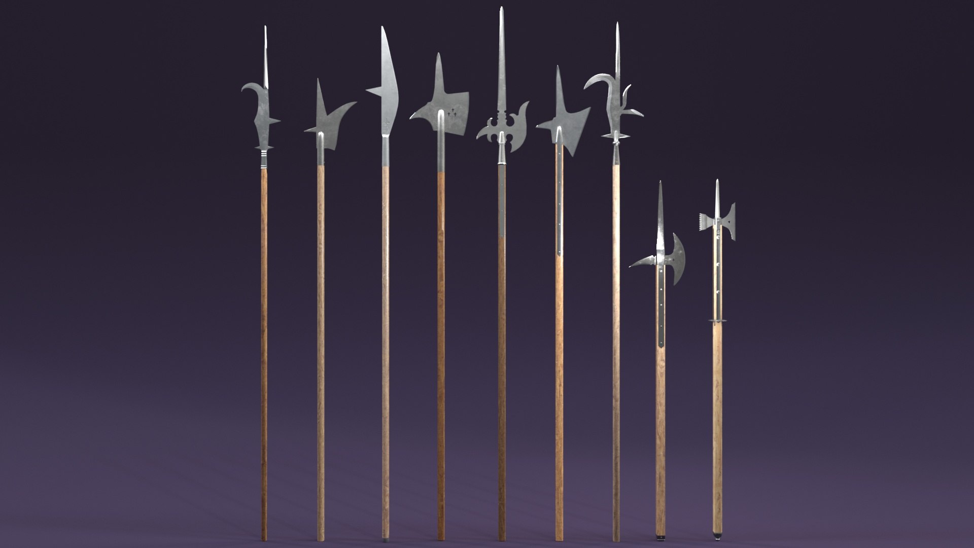 Medieval Polearms model https://p.turbosquid.com/ts-thumb/rJ/8jcXmY/or/11/jpg/1618949158/1920x1080/fit_q87/4ec7165087caac06bf8b7d53cfec4db1c2738b46/11.jpg