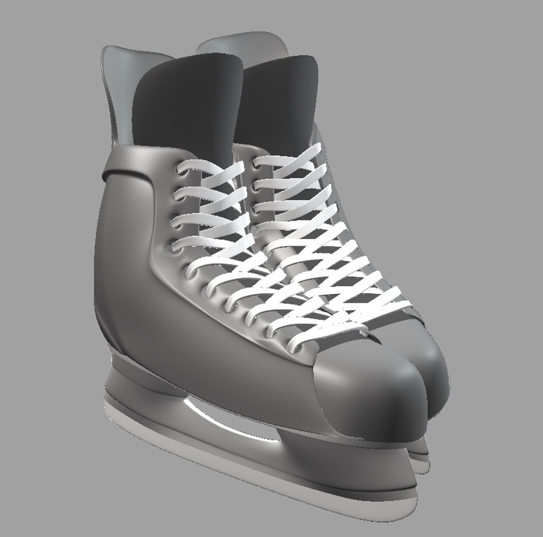 ice hockey skates 3d obj