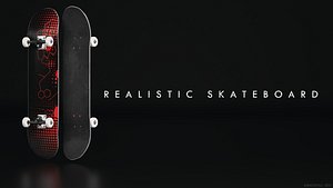 3D realisitc skateboard