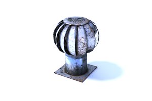 3d model industrial roof turbine