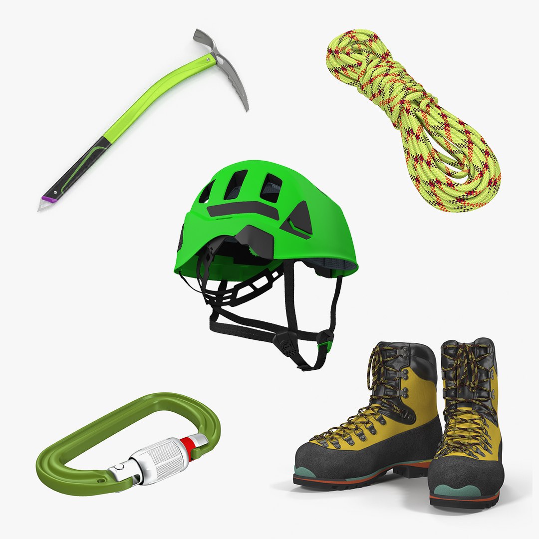 Climbing Equipment Collection 2 3D model preview