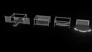 3D model concert stages