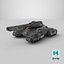 Fantastic Combat Tank Damaged